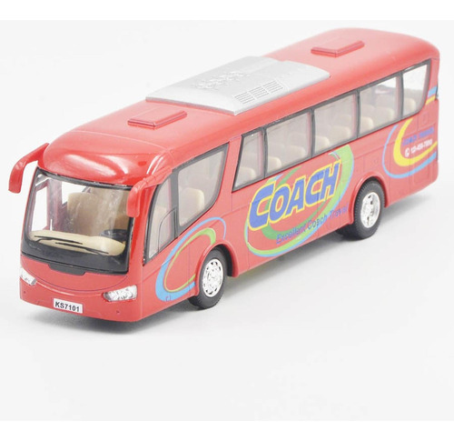 Bus A Escala Coach Rojo
