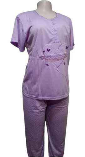 Pijama Mujer Primavera Verano M.corta Y P. Largo + P. Corto