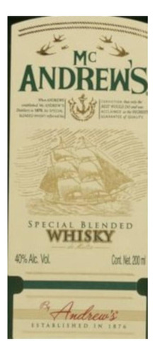 Pack De 12 Whisky Mc Andrews Special Blended 200 Ml