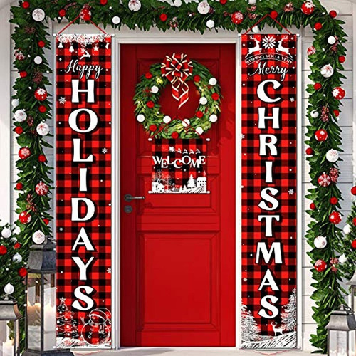 Imagen 1 de 7 de Decoraciones Navideñas, Color Rojo-blanco, Marca Pyle