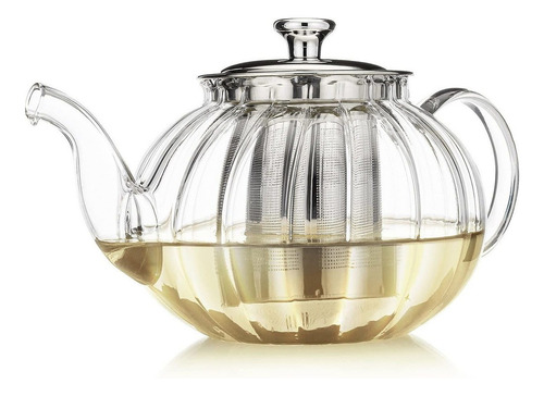 Tetera  De Vidrio Sin Manchas Con Infusor De Té Suelto  Tts