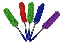 Comprar 5 Plumeros Microfibra Mango Metalico Auto Camioneta Hogar X5