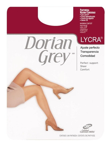 Pantimedia Ajuste Perfecto Con Lycra, Dorian Grey 