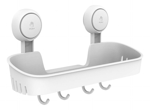 Taili Ventosa Caddy De Ducha Con 4 Ganchos, Canasta De Baño