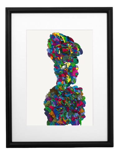 Cuadro N07 Abstracto Original 40x50 Cms C/marco