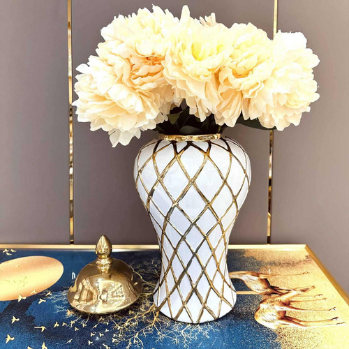 Tarro De Cerámica Para Jengibre, Tarro De Decoración Medio