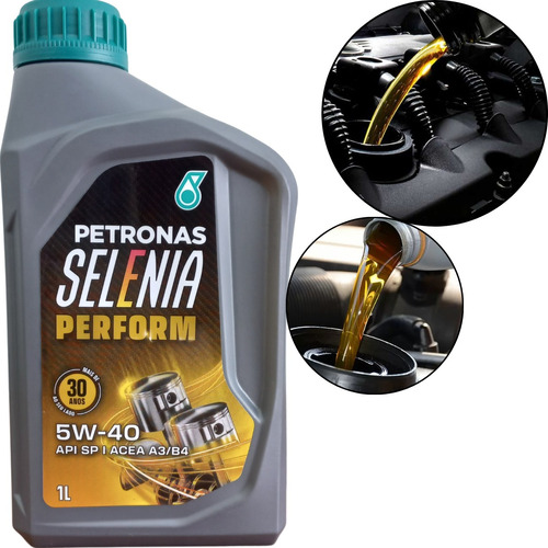 1 Litro Óleo Motor Sintético 5w40 Petronas Selenia Perform