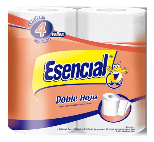 Papel Higienico  Doble Hoja 4x30 Mt Esencial Pro