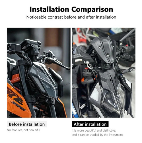 Parabrisas Delantero De Motocicleta Para Ktm 390 Duke 2024