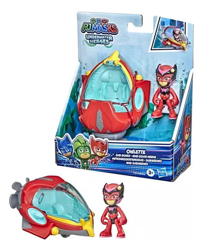 Figura De Acción Owlette Submarino Hasbro Pj Masks Nave