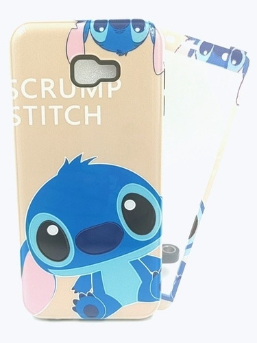 Case Stitch Ojitos + Mica Para Samsung J4 Core / J4 Plus 