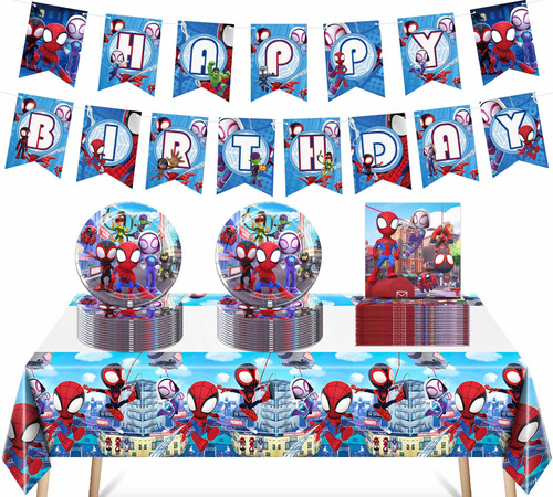 50pcs Spidey Y Sus Increibles Amigos De Suministros De Fiest