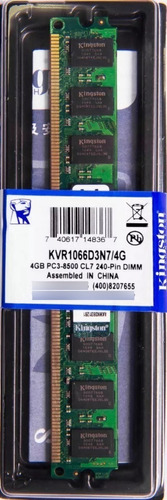 Memória Kingston Ddr3 4gb 1066 Mhz Desktop 16 Chips 1.5v