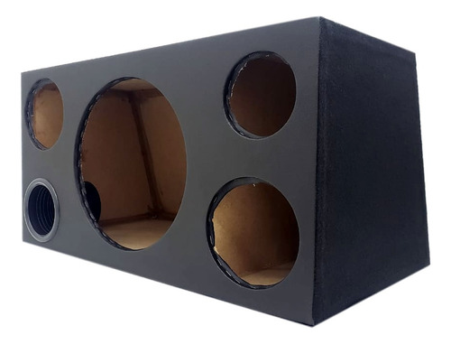 Caixa 4 Vias Vazia 12'' Driver Tweeter Médio 6 Trapézio 55l