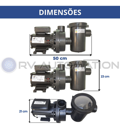 Motobomba Para Piscina Igui 1/4cv Com Pré Filtro Seg Max