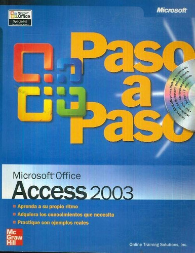 Libro Microsoft Office Paso A Paso Access 2003 Cd De Inc Onl