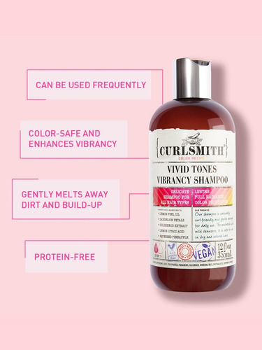 Curlsmith - Shampoo Vibrante De Tons Vívidos - Shampoo Vegan