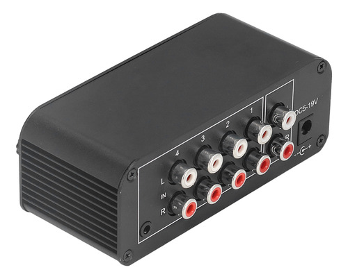Mixer De Som Estéreo De 4 Canais Rca De Entrada E Saída Mini