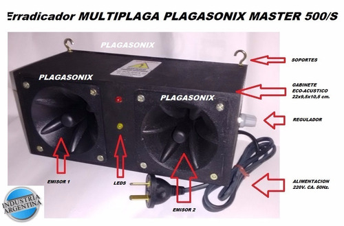 Imagen 3 de 10 de Repelente Aves Etc. Ultrasonido Interiores Master 500/s - Plagasonix Argentina Ventas Por Mayor Y Menor