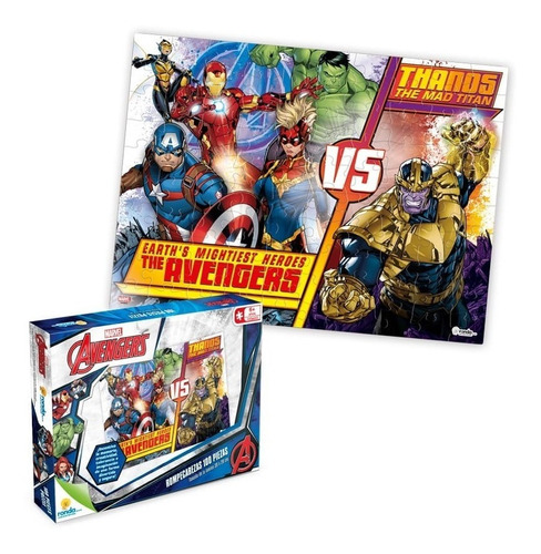 Rompecabezas 100 Piezas Avengers America Iron Marvel Ronda