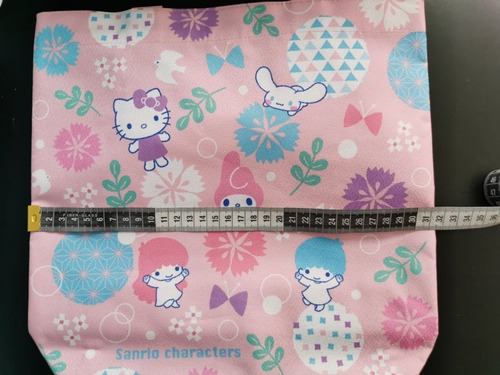Bolsa Tipo Tote De Sanrio Hello Kitty, My Melody Cinnamoroll Color Rosa