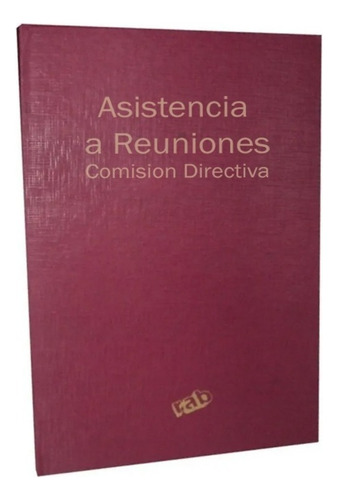 Libro Asistencia Reunion Comision Directiva 2328 Tapa Dura