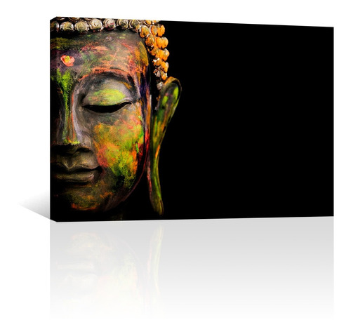 Cuadro Decorativo Zen Y Buda Canvas Estatua De Buda Colores