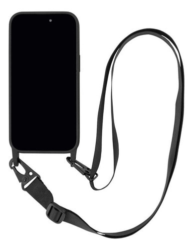 Capa iPhone 15 Com Alça, Strap Beagá, Iplace, Preto  