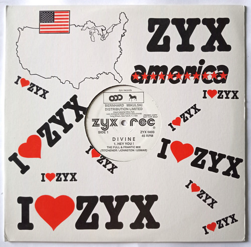 Divine - Hey You! (remix) Vinil High Energy Maxi Single 80`s Edición Limitada (Usado)