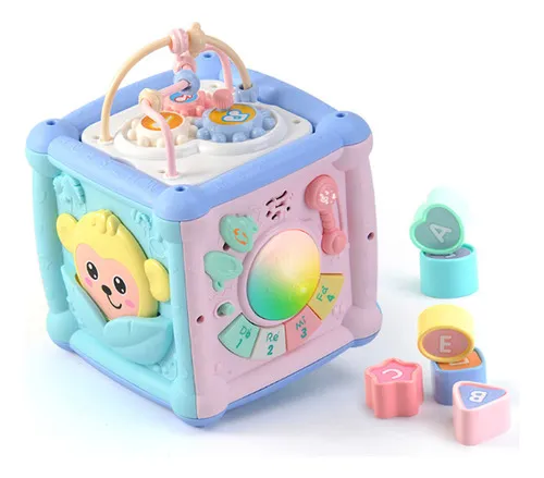 Cubo Did ctico Juguetes Montessori Bebe Educativo 14 En 1 Color