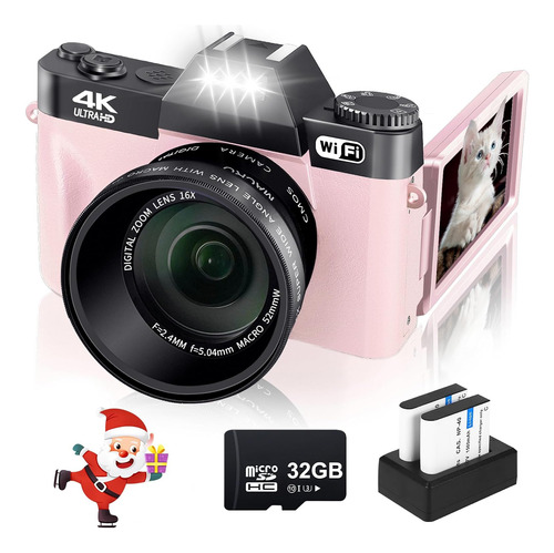 Cámara Digital 4k Para Fotografía Vjianger 48mp Wifi Vloggin