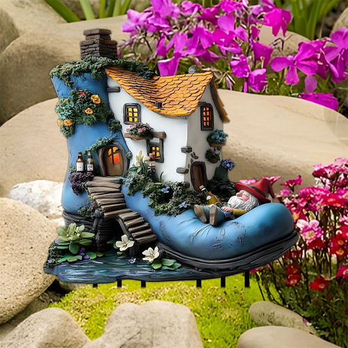 Adorno Acrílico Para Escritorio, Diseño De Casa Enana, Jardí