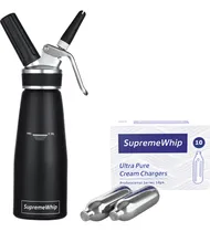 Comprar Cremera Sifón 0.5lt Negra + 3 Puntas + 10 Capsulas N20