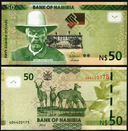 Namibia Billete De 50 Dólares Año 2012 Sin Circular