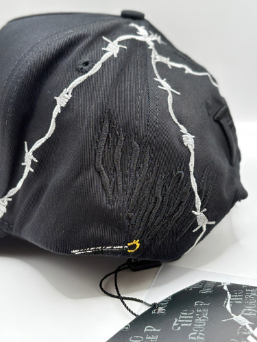 Gorra Fino X Tito Double P Rosones Original Black Negro Ajustable Lisa