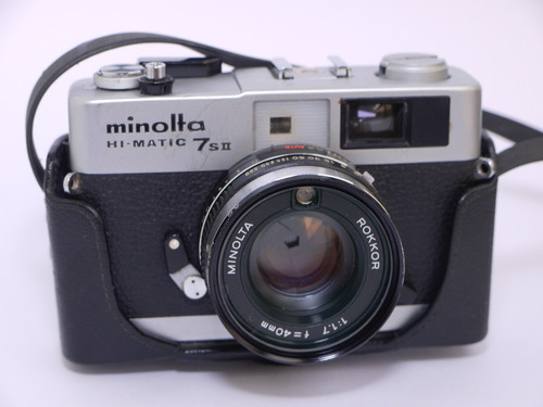 Câmera  Hi-matic Minolta 7sii Rangefinder Rokkor 40 1.7 Lomo