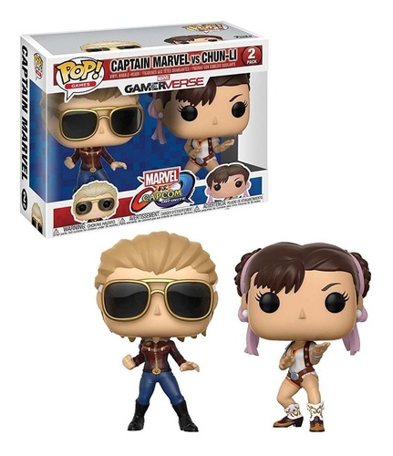 Funko Pop! Captain Marvel Vs Chun-li Marvel Vs Capcom #2