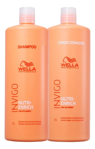 Kit Wella Nutri Enrich Shampoo E Condicionador 1 Litro