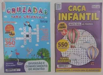 Comprar Kit 2 Livros Passatempo Pu002F Crianças 1 Livro De Caça Palavras E 1 Livro De Palavras Cruzadas Infantil Passatempo Infantil  Jogos Cruzadinhas E Caça Palavras Para Crianças