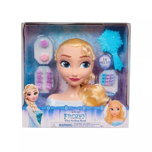 Cabeza Para Peinar Disney Frozen Elsa Deluxe  Envío gratis