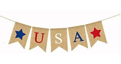 Banderines - Soochat 4th Of July Banner Usa Letter Banner Am