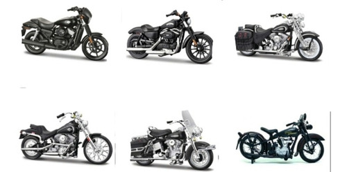 Serie 41 Harley Davidson Escala 1:18, (6 Piezas)