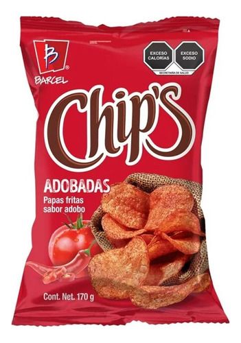 Chips, Paquete Surtido De Papas, 4 Bolsas De 170 G