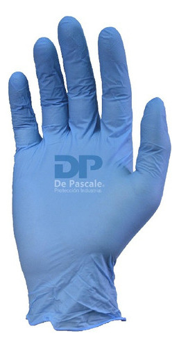 Guantes Nitrilo Descartable Azul Premium C/ Anmat 10 X 100u Color Azul Acero Talle M Unidades Por Envase 100