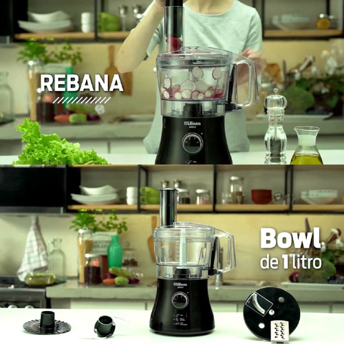 Multiprocesadora Liliana Simply 1lt 3 Velocidades 5en1 Am600
