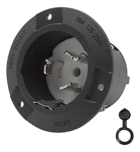 Nema Ss 2-50p Twist Bloquera Marina Power Input Con 50 Amper