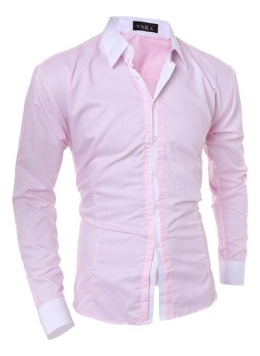 Camisa Casual Formal Slim Fit Strech Fitness