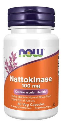 Nattokinase Now Foods Cardio Enzima Natto Veg 60c Importada