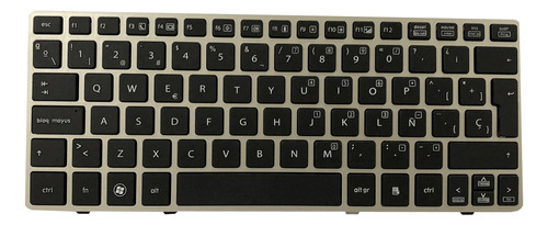 Teclado Para Hp Elitebook 2560p 2570p Español Marco Plata