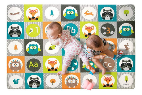 Imagen 3 de 9 de Alfombra De Juego Reversible Tiles B0130 Bblüv
